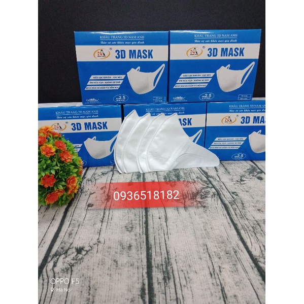 Hộp khẩu trang 3D mask công nghệ Nhật chính hãng Nam Anh 50 cái
