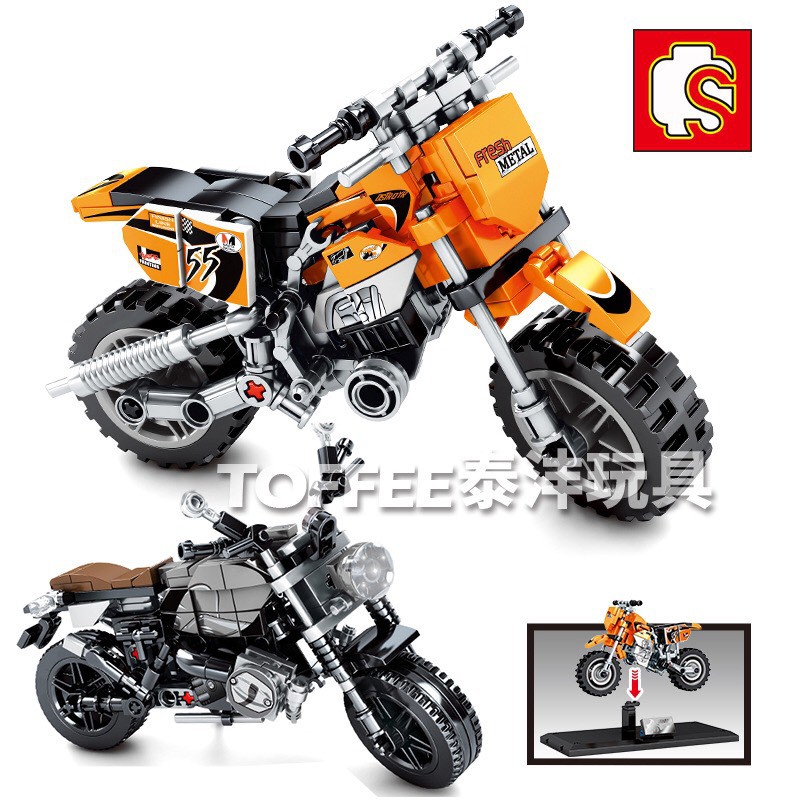 Bộ đồ chơi xếp hình lego xe môtô siêu ngầu