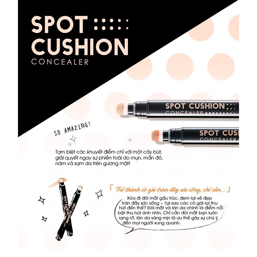 Bút Cushion Che Khuyết Điểm Giảm Quầng Thâm Hoàn Hảo | BigBuy360 - bigbuy360.vn
