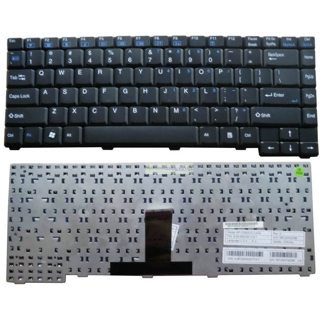 Bàn phím laptop AXIOO M54 M55 M66 M540 M550 M660 M661 M665 M74 M76