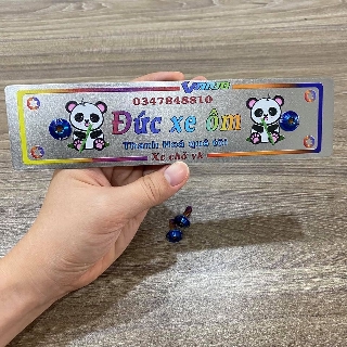 Bảng tên gắn xe máy SH18 - Thiết kế theo yêu cầu