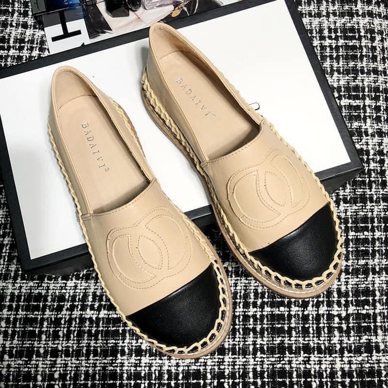 Giày lười đế cói bằng, giày lười chất dạ mã GTT02 - Basil | BigBuy360 - bigbuy360.vn