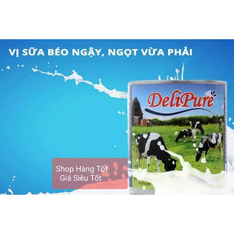 [combo 10 lon) sữa đặc có đường Delipure 380g/lon ( nhập khẩu tứ Malaysia)