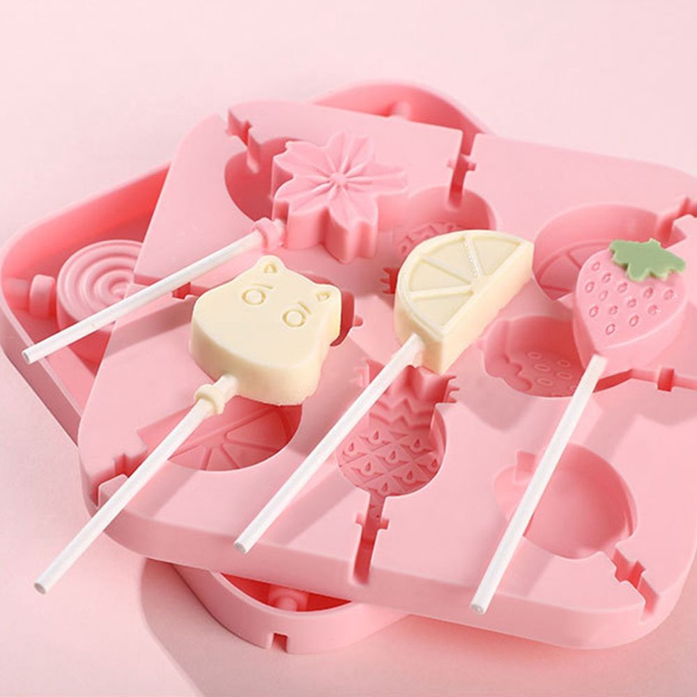 Khuôn silicon làm kẹo mút/chocolate/kẹo đường hình dáng dễ thương