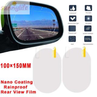 Rainproof sticker Waterproof Anti scratches Anti-glare Rearview Mirrors Protector Film Accessory Anti-Fog Nano
