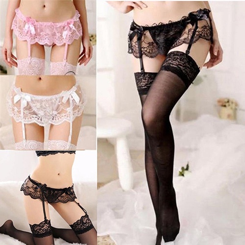 Quần lót ren kèm dây nịt bịt tất quyến rũ cho nữ