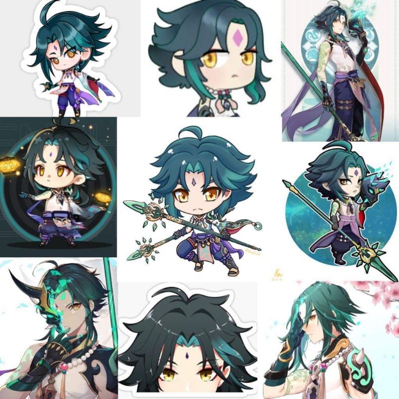 10-60 hình dán Stickers Xiao Genshin Impact decal
