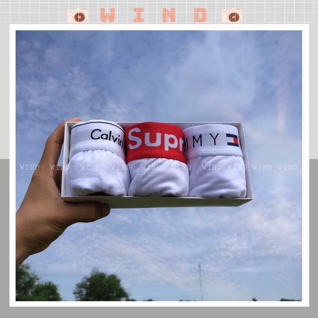 Combo 3 quần lót nam sịp đùi cotton cao cấp chất cotton kháng khuẩn TIEM CTS