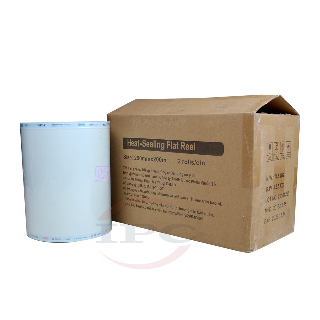 Túi ép dẹp tiệt trùng size 250mm, 300mm, 350mm, 400mm x 200m