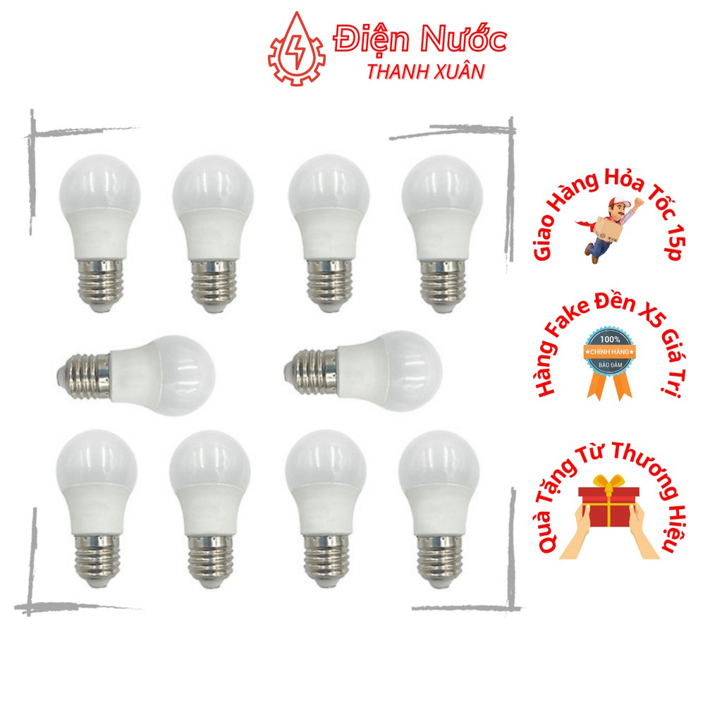 Bóng Đèn Điện Led 3W Tròn, Tiết Kiệm Điện Năng, Chống Mỏi Mắt, Độ Bền Cao, Thiết Kế Nhỏ Gọn 9030