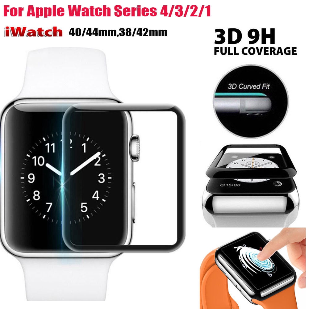 Kính Cường Lực 3d Bảo Vệ Màn Hình Đồng Hồ Thông Minh Iwatch Series 4 / 3 / 2 / 1 40mm / 44mm