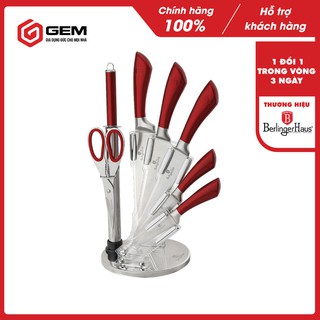Bộ dao berlinger haus, bộ dao kéo inox 8 món berlinger - hàng chính hãng