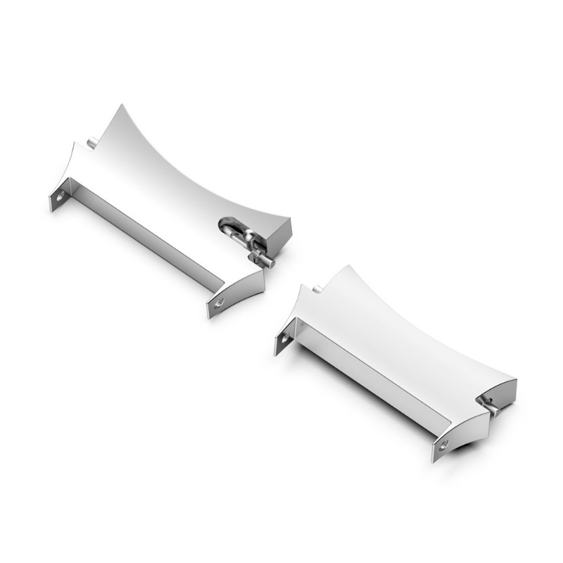 Cặp đầu nối dây đeo đồng hồ thông minh Samsung Galaxy Watch 4 Classic 42 46mm 4 40 44mm bằng thép không gỉ