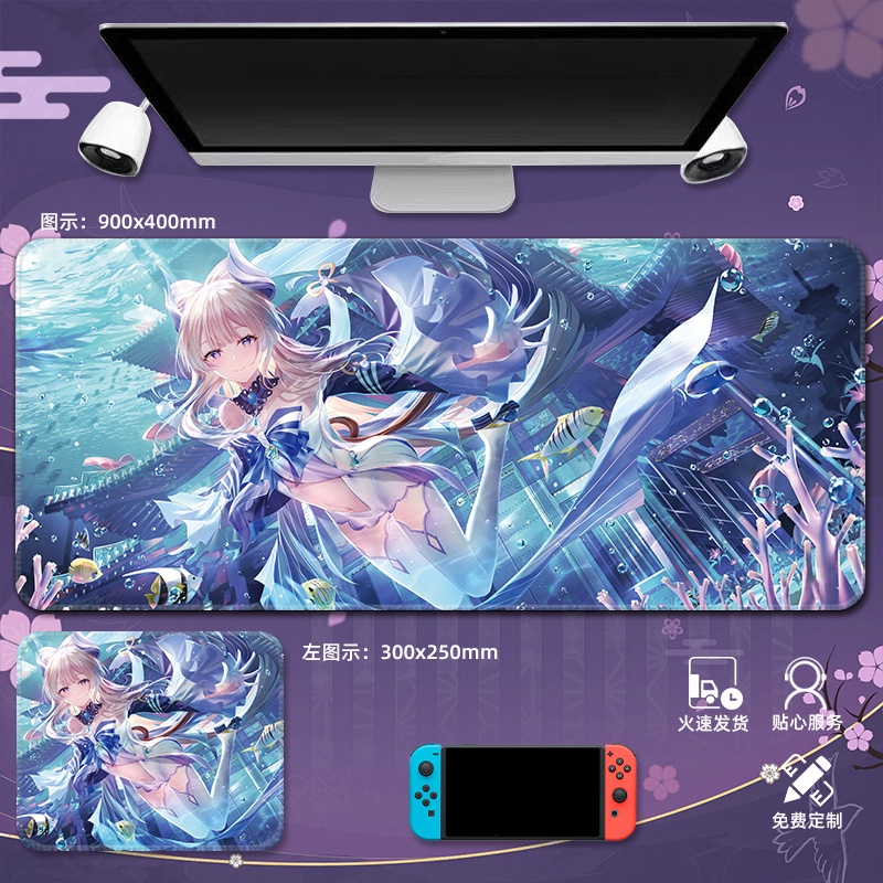 Miếng Lót Chuột Máy Tính Thời Trang Yae Miko Genshin Impac Keqing Hutao Kamisato Ayaka Kazuha Yoimiya 2022