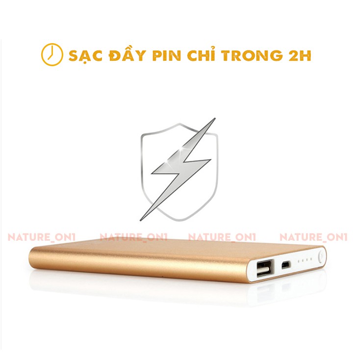 Sạc Dự Phòng 9800mAh Sạc Siêu Nhanh Sử Dụng An Toàn - Pin Dự Phòng Vỏ Nhôm Nguyên Khối