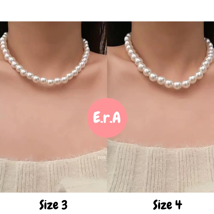 Dây Chuyền Nữ Chuỗi Full Hạt Châu ERASHOP 079983 - Sang Chảnh, Phù Hợp Đi Tiệc, Phụ Kiện Trang Sức Rẻ Đẹp
