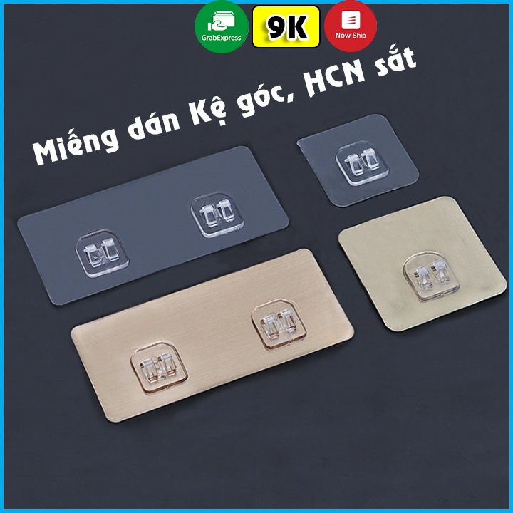 Miếng dán thay thế kệ góc, Kệ hình chữ nhật sắt dán tường QUANGLONG  Miếng dán dự phòng cho kệ nhà tắm nhà bếp