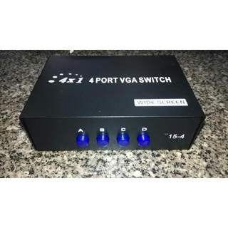 Bộ chia tín hiệu VGA 4 máy tính ra 1 màn hình và ngược lại (4 port vga switch)