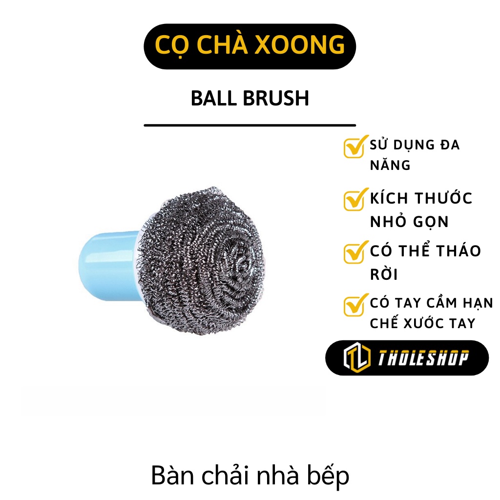 Cọ Xoong Nồi - Dụng Cụ Chà Rửa Xoong, Chảo, Vệ Sinh Nhà Bếp Có Tay Cầm Tiện Lợi 8301