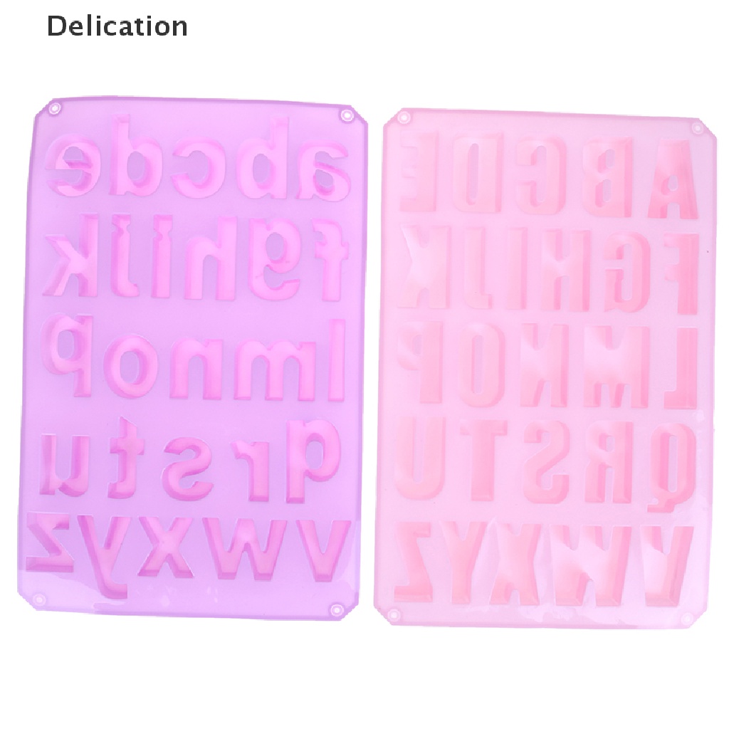 Khuôn silicone tạo hình chữ cái tiếng anh làm bánh kẹo thạch