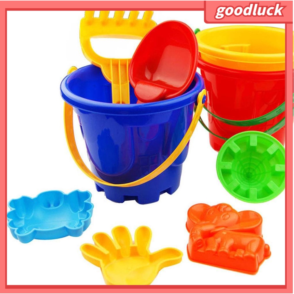 Set 7 món đồ chơi xây lâu đài cát bãi biển cho bé