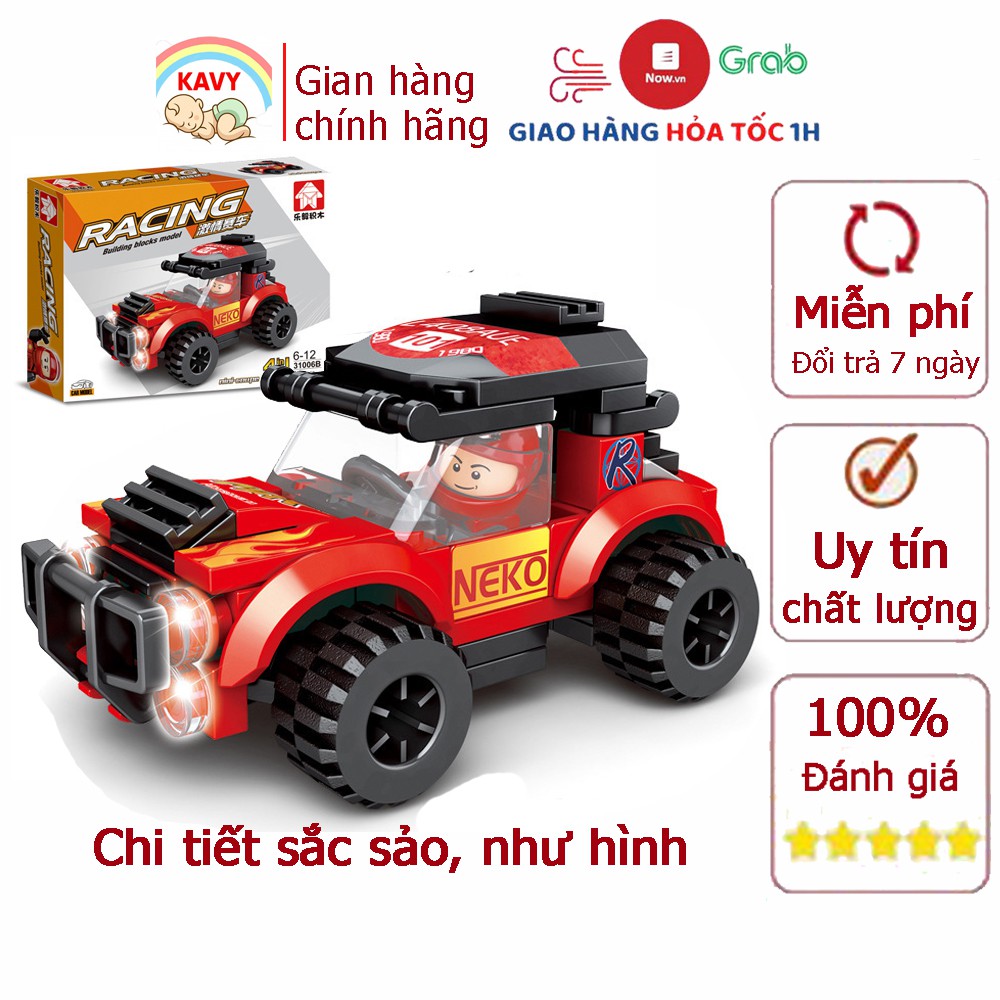 Đồ chơi lắp ráp mô hình xe ô tô KAVY 90 chi tiết 31006B phát triển tư duy của bé