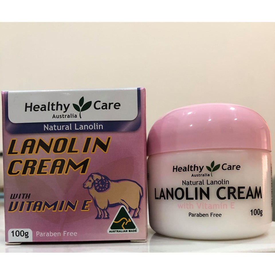 Kem Dưỡng Trắng Da Nhau Thai Cừu Healthy Care Lanolin Cream With Vitamin E