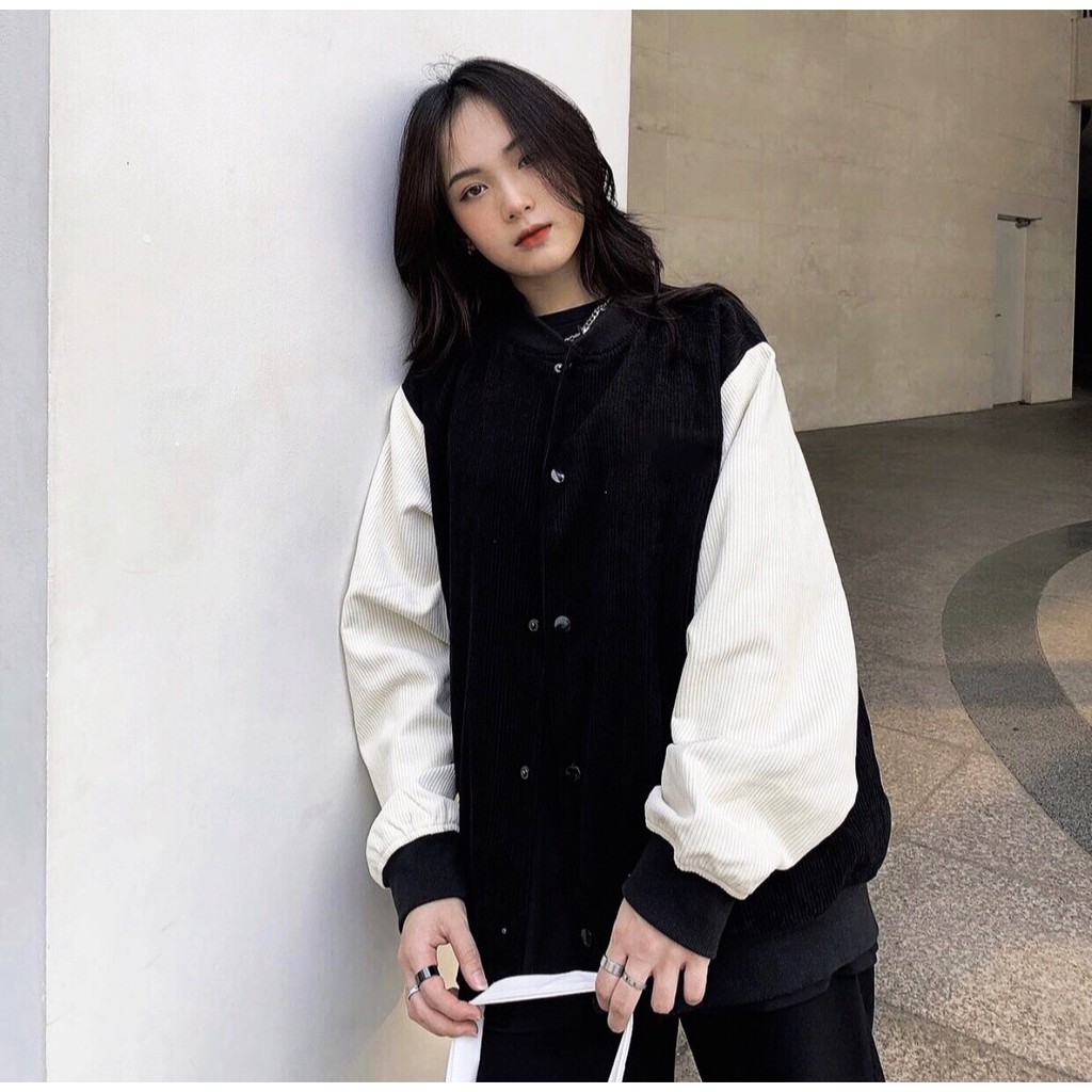 Áo Khoác BOMBER TRƠN Ulzzang Unisex 1hitshop | BigBuy360 - bigbuy360.vn