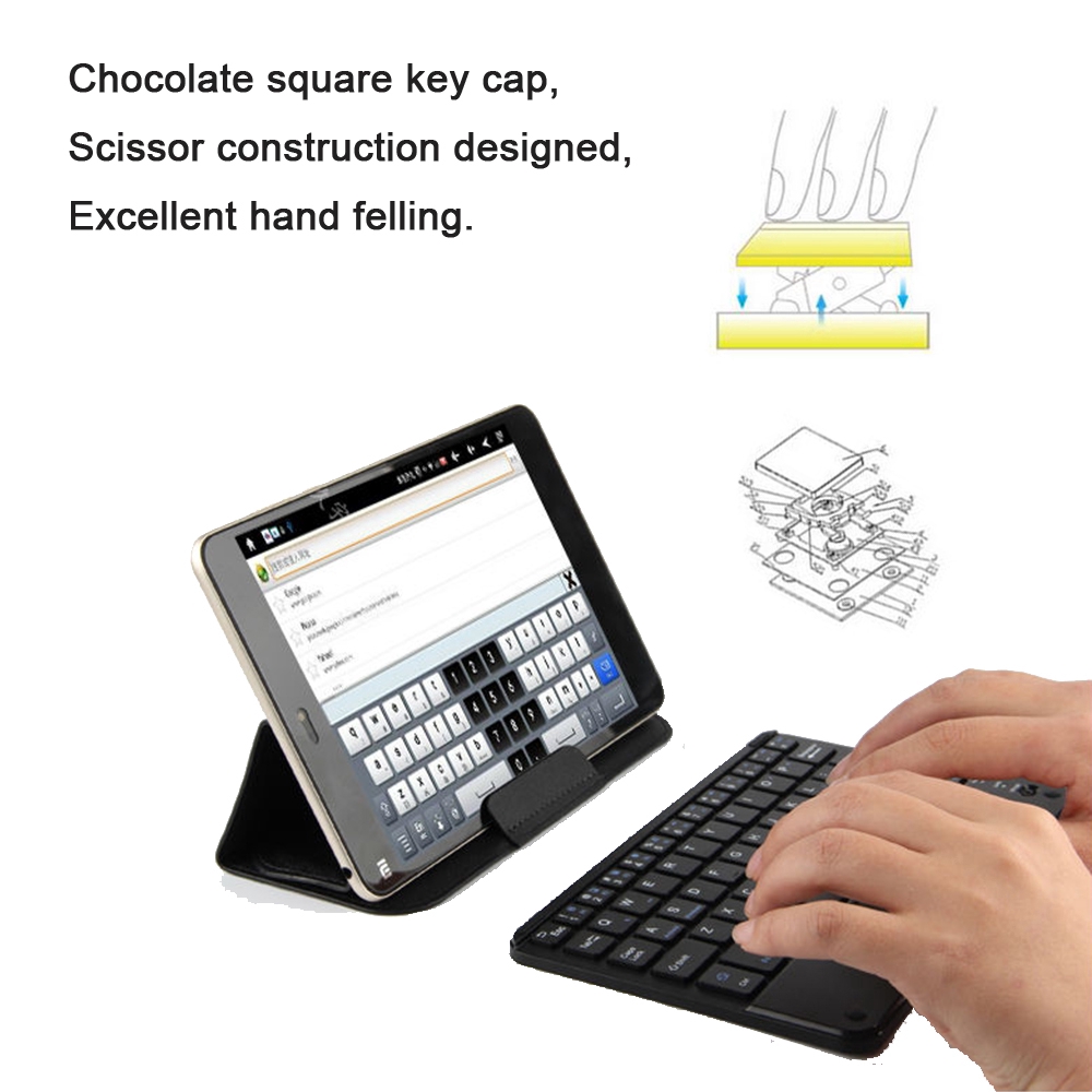 Bàn phím không dây mini Bluetooth cảm ứng cho điện thoại thông minh Android / máy tính bảng ipad