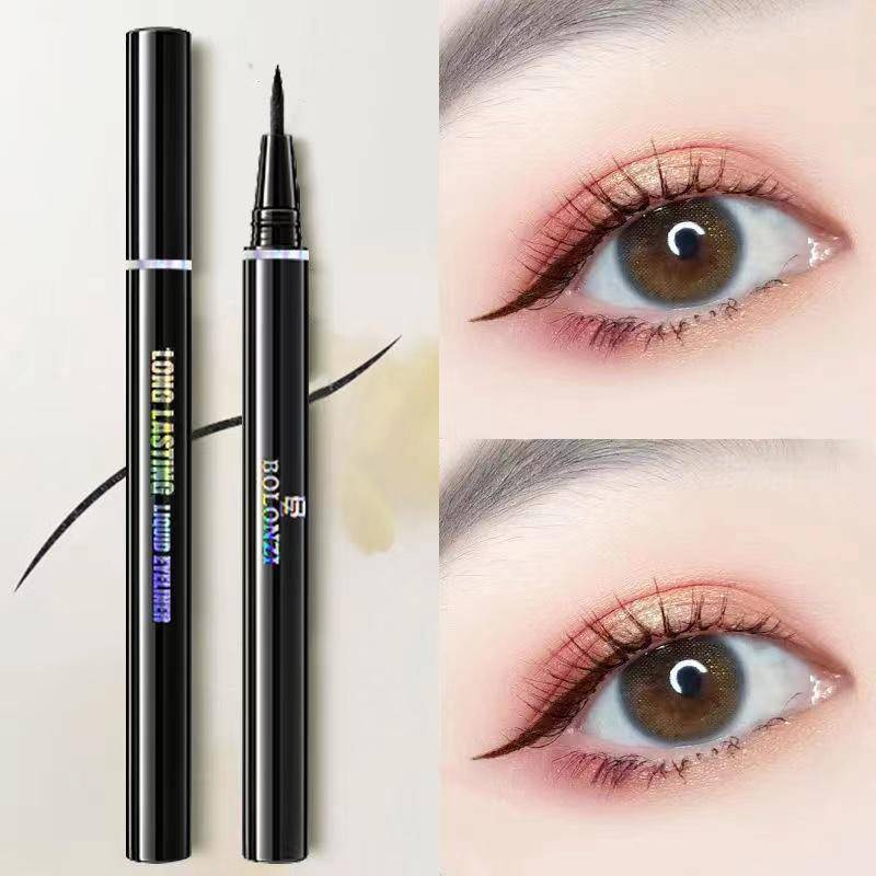 Bút kẻ mắt dạng lỏng màu đen tinh tế chống thấm nước phong cách Hàn Quốc cho nữ