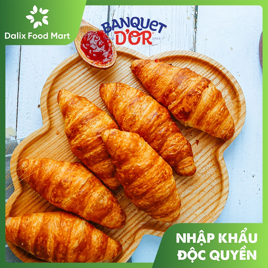 Bánh sừng bò Croissant nhập khẩu Pháp đông lạnh (nướng nồi chiên không dầu hoặc lò nướng)