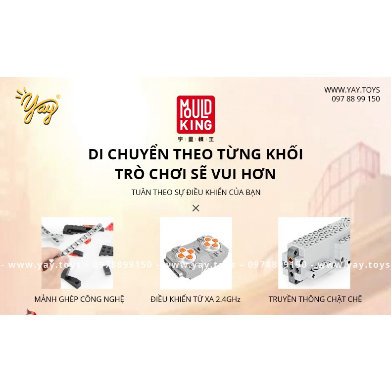 Mô hình rồng lắp ráp chuyển động - Dragon Gongfu King MOULD KING