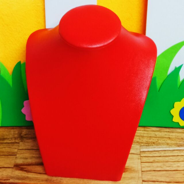 Manocanh vòng cổ da cao cấp màu đỏ