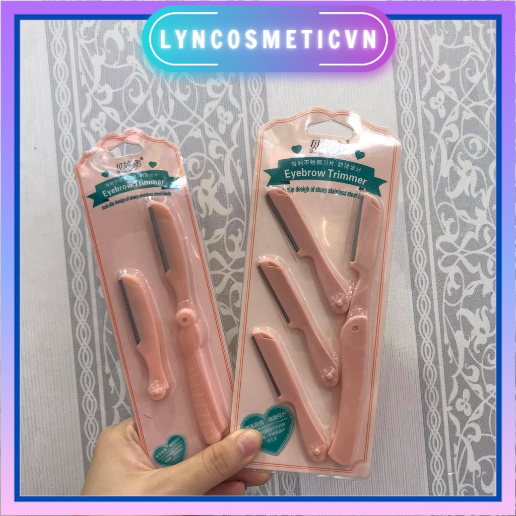 Bộ Dao Cạo, Tỉa Lông Mày, Chân Mày Tóc Mái Tiện Lợi Eyebrow Shaver 3 màu