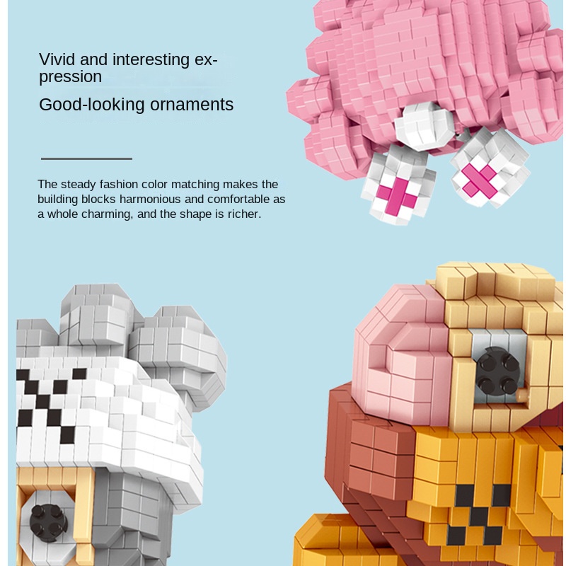 Đồ Chơi Lắp Ráp Mô Hình Nhân Vật Hoạt Hình Ba Chiều Cứng Cáp