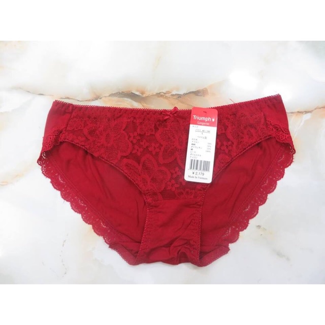 -10% Quần lót Triump cotton phối ren
