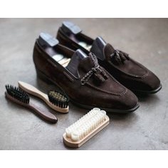 Bàn Chải Đánh Giày Da Nubuck / Da Lộn - Crepe wood