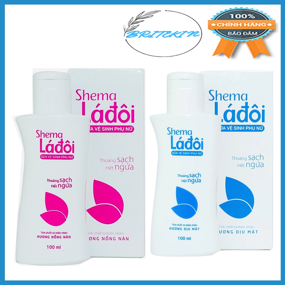 Dung Dịch Vệ Sinh Phụ Nữ Shema Lá Đôi 100ml