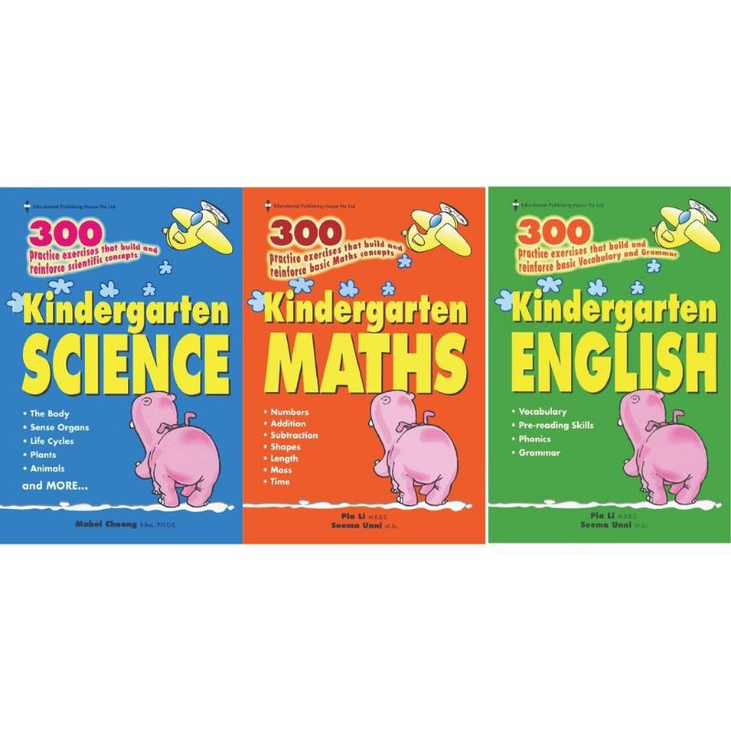 300 KINDERGARTEN bộ 3c  maths/English/Science