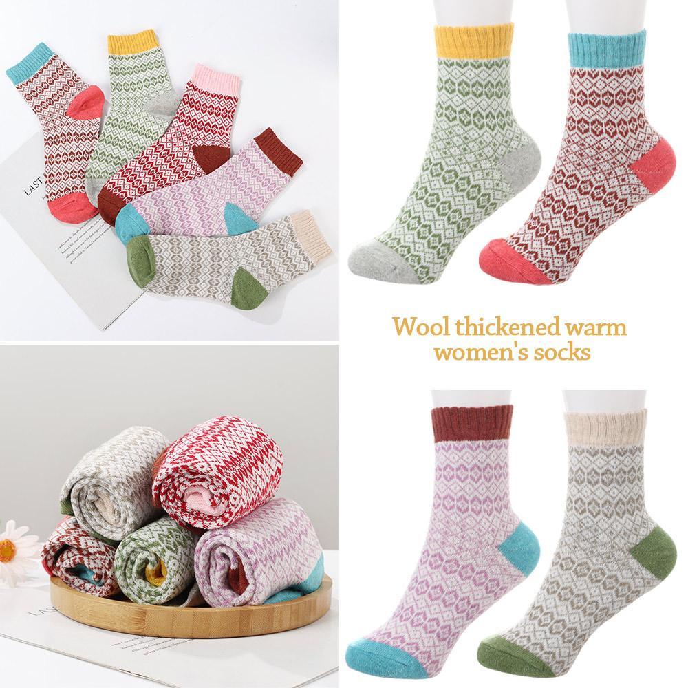 5 Đôi Tất Chân Giữ Nhiệt Thoáng Khí Thời Trang