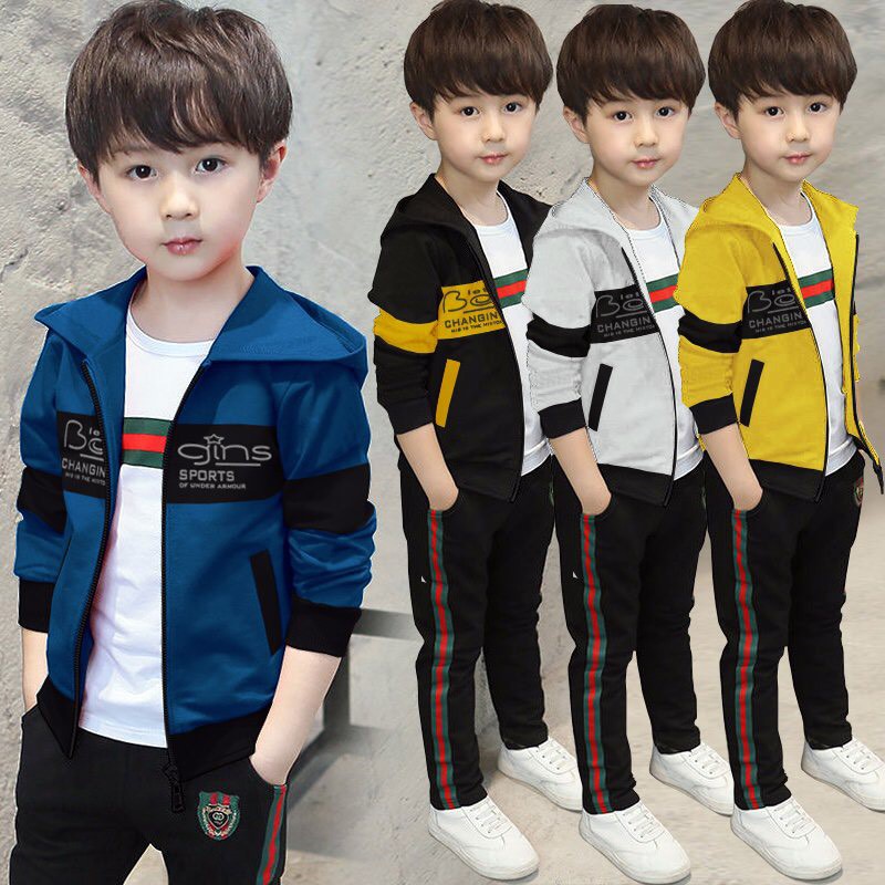 Áo Khoác Trẻ Em, Áo Bé Trai Sọc In Chữ Từ 4 - 10 Tuổi Kèm Mũ Nhiều Màu