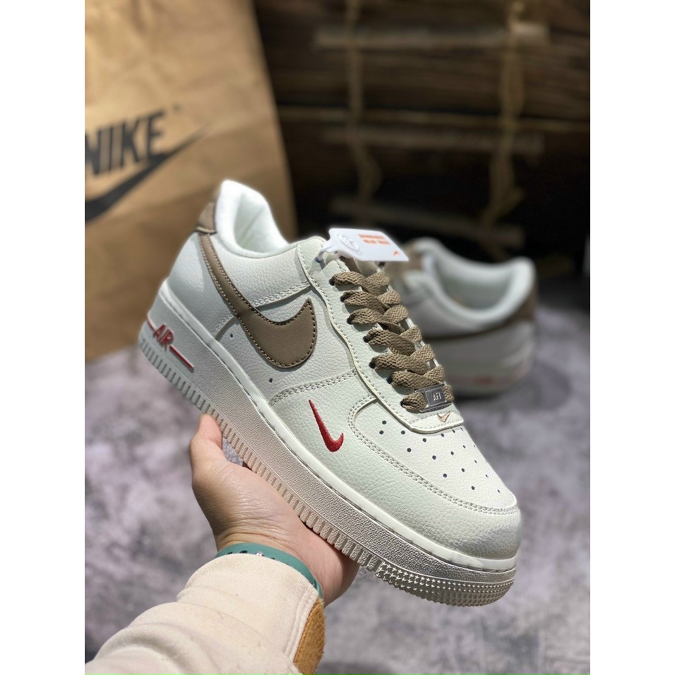 Giày thể thao nam nữ AF1 Vệt nâu,Giày Ari Force 1 vệt nâu hàng cao cấp [Full box Bill]