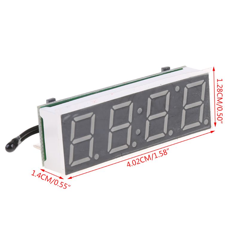 Đồng Hồ Kỹ Thuật Số Dạ Quang 3 Trong 1 Độ Chính Xác Cao Cho Xe Hơi
