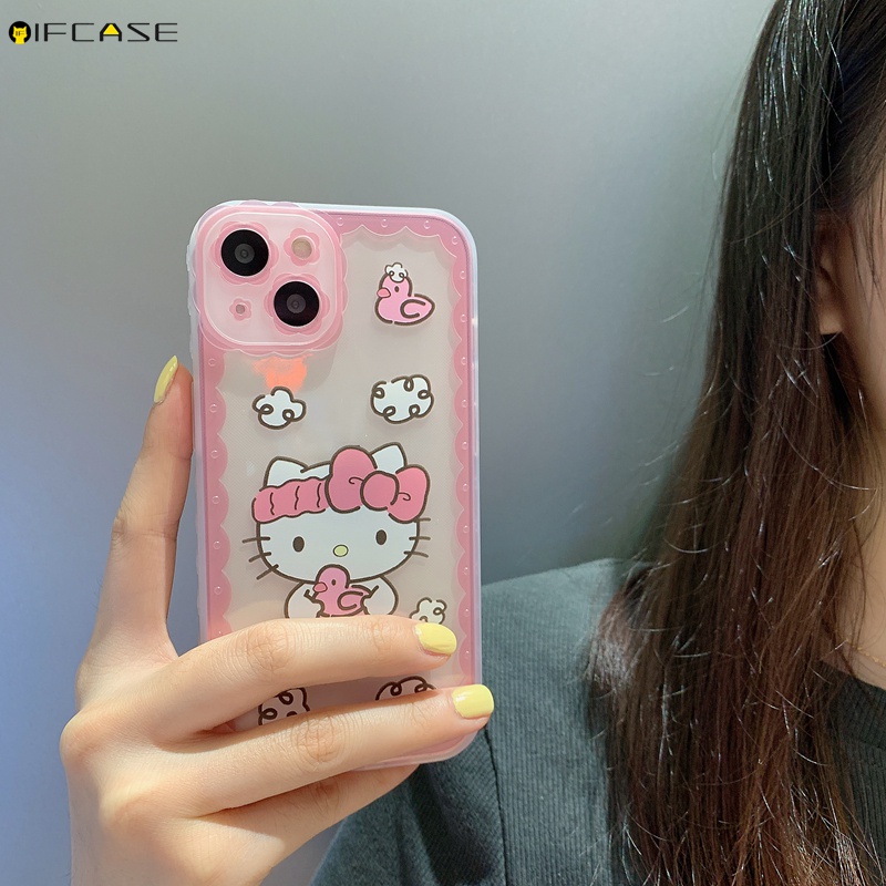 Ốp Điện Thoại Dẻo Trong Suốt Họa Tiết Hoạt Hình Nhiều Màu Cho iPhone 13 12 12 11 Pro Max XS Max XR X