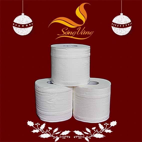 Giấy vệ sinh cao cấp cuộn nhỏ Sóng Vàng