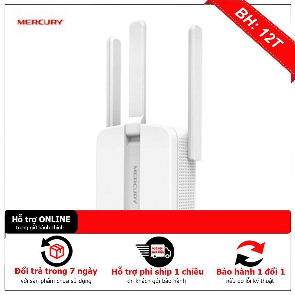 [ THAM RẺ THÌ ĐỪNG MUA ] Bộ kích sóng wifi Mercury MW310re 300Mbps 3 râu cực mạnh - BH 1 năm ,Kích wifi 