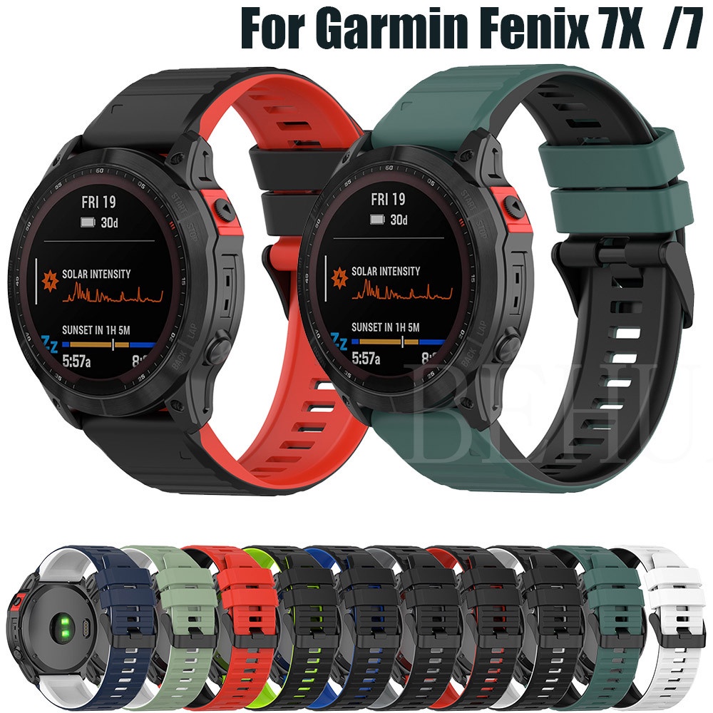 Dây Đeo Bằng Silicone Cho Đồng Hồ Thông Minh Garmin Fenix 7 7X 6 6X Pro 5X 5 plus EPIX Forerunner 945 935 22mm