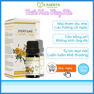 [ CHÍNH HÃNG ] Nước Hoa Vùng Kín Thơm Lâu Dịu Mát Thoáng Sạch Cân Bằng pH LaFla Perfume Secret Sexy 10ml