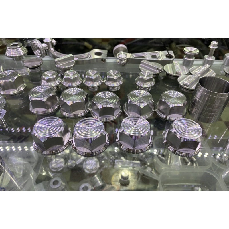 Tán bít đầu salaya v2, inox 304 cnc, cho bánh sau tay ga honda click / vario / ab / sh (1 con)