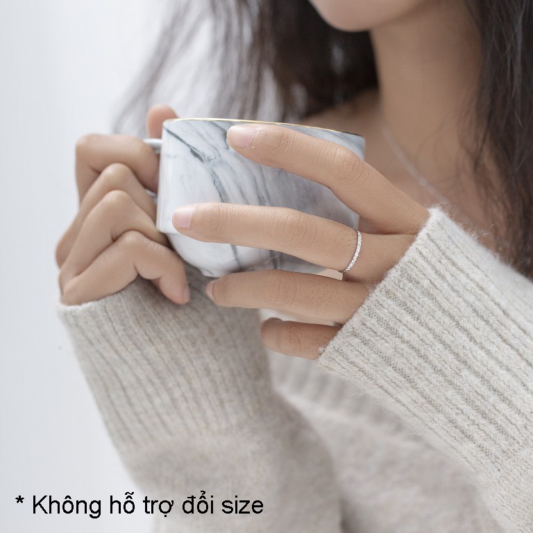 Nhẫn Bạc 925 Blue Peach Y20 Circle NT2033